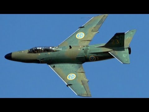 4Kᵁᴴᴰ SwAFHF Saab J 32B Lansen First Flight Display @ NATO DAYS 2018