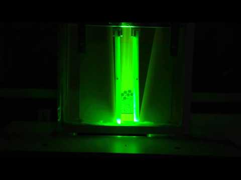 3D shearbox with scanner for PIV analysis