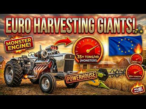 🚜 10 European Harvesting Giants That Dominate the Fields 🌾
