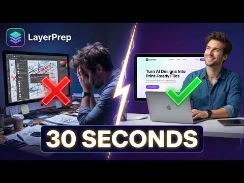 Turn AI Designs Into Print-Ready Files in 30 Seconds | LayerPrep