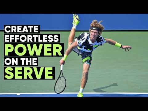 How To Create Effortless Power on the Serve - Tennis Lesson