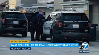Man arrested after barricade at OC home of &#39;Real Housewives&#39; star | ABC7