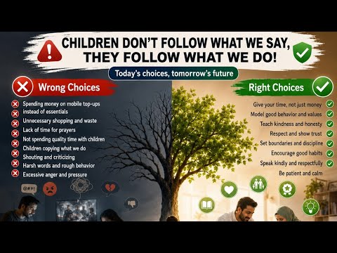 Children - they watch and copy us