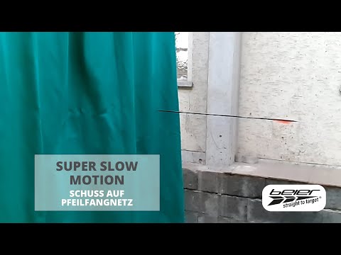 Pfeilfangnetz Schuss in Super Slow Motion - BOGENSPORT BEIER