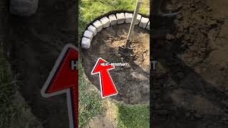 Super EASY Fire Pit Construction! #diy #garden #construction