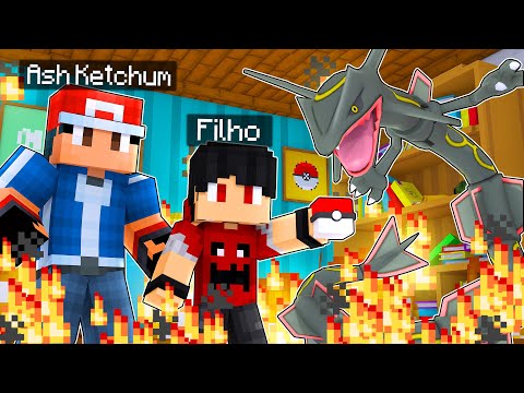 Minecraft: Who's Your Family? O FILHO DO ASH CAPTUROU O RAYQUAZA SHINY ‹‹ P3DRU ››