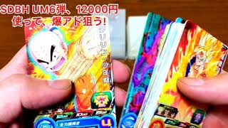 【ドラゴンボールヒーローズ】新弾のUM6弾を1万2000円分。