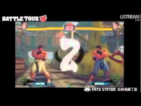 Daigo Umehara Battle Tour 2013 - Sendai highlight 01