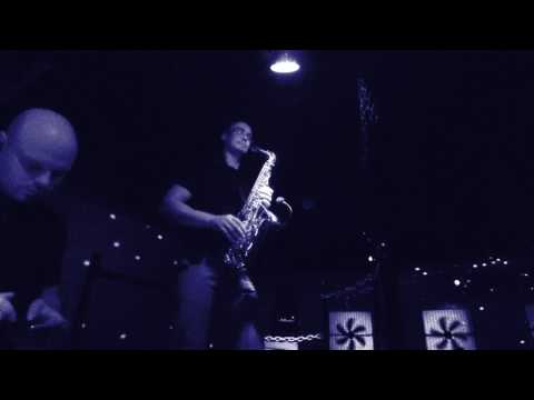 Saxophonist in a nightclub