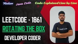 YouTube video 'Rotating the Box | Leetcode 1861 | Java Code | Developer Coder'