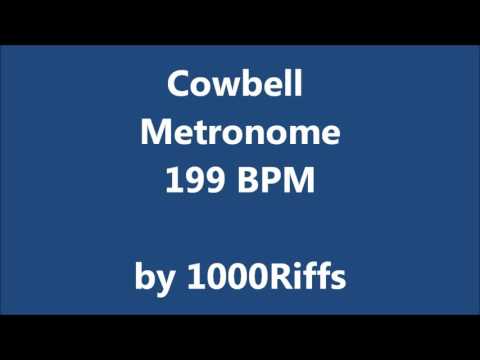 Cowbell Metronome 199 BPM - Beats Per Minute