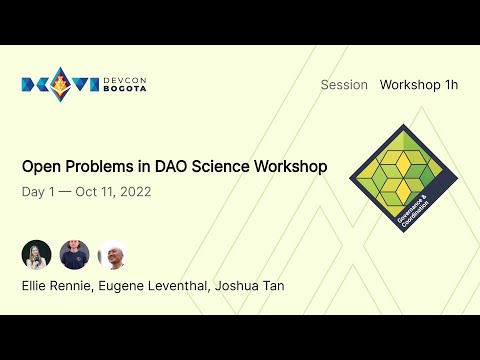 Open Problems in DAO Science Workshop preview