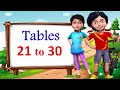 Tables 21 to 30|tables for kids|21 to 30 tables|21 to 30 tables in English|padhe 21 to 30