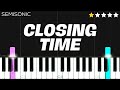 Semisonic - Closing Time | EASY Piano Tutorial