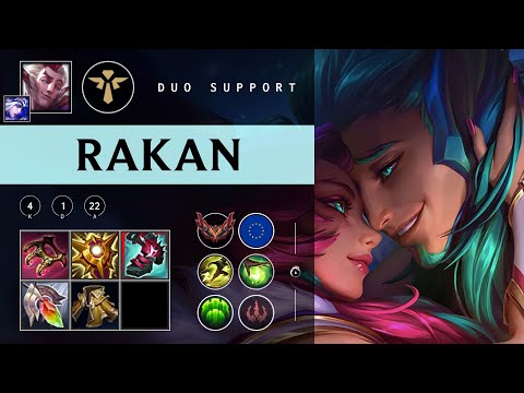 Rakan Support vs Pyke - EUW Grandmaster Patch 25.24