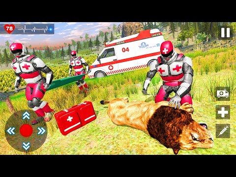 Animals Rescue Game Doctor Robot 3D, Android Gameplay, Ambulance Driving Simulator