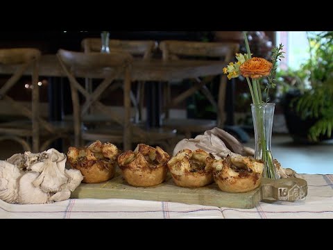 Mushroom Danish Made With Oyster Mushrooms in Marsala Cream Sauce Baked in Puff Pastry