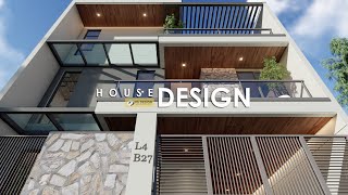 MODERN HOUSE DESIGN  3 STOREY HOUSE with DECK  750