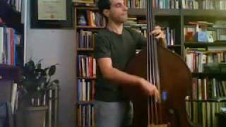 Thomson Kneeland plays Autumn Leaves - Acoustic Bass