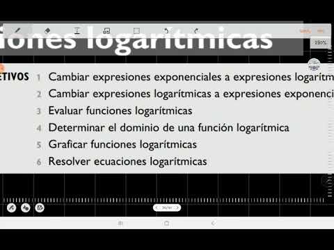 Funciones logarítmicas - Cambio de expresiones exponenciales a logarítmicas