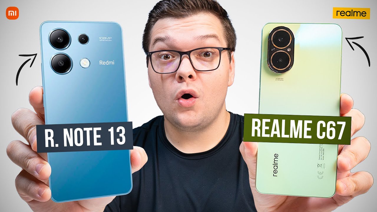 comparei TUDO! Redmi Note 13 vs Realme C67! Qual é o MELHOR celular para 2024?