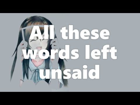 Nightcore - Unsaid | Ruel - Lyrics