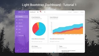 How to create a Responsive Admin Template using Light Bootstrap Dashboard - 1/3