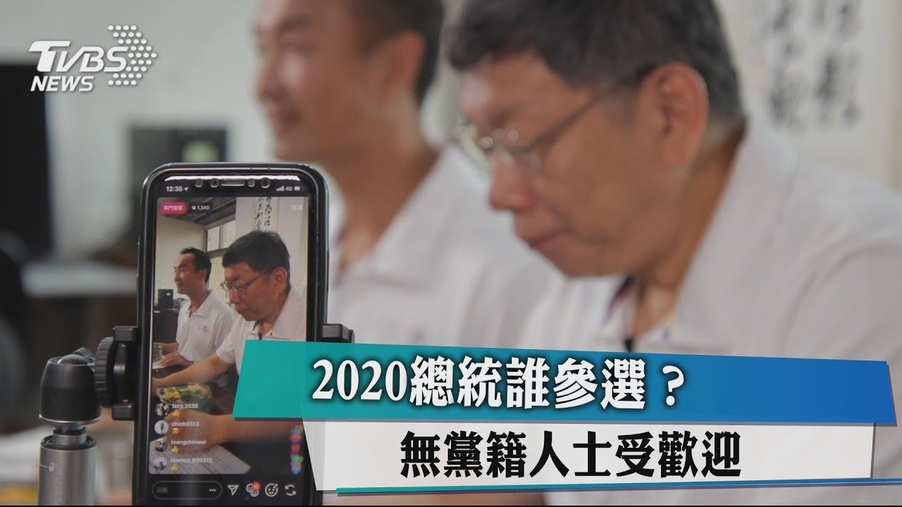 2020總統誰參選? 無黨籍人士受歡迎