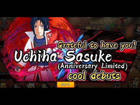 New ninja Uchiha Sasuke Anniversary | Skill review | Duckk | Ultimate Ninja King