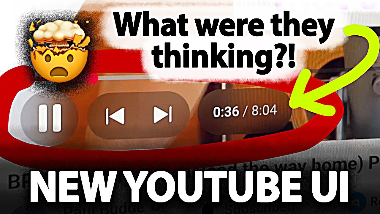 The New YouTube UI Design Layout Is Here *2025* (And It is HORRIBLE!!)