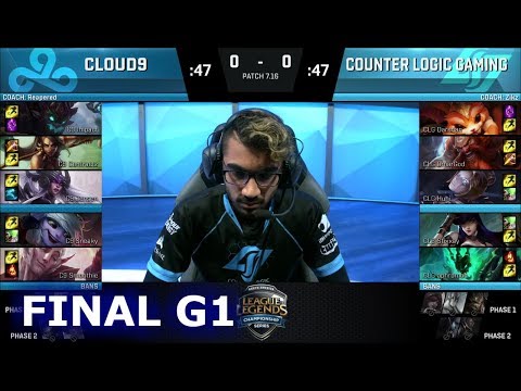 Cloud 9 vs CLG Game 1 | Finals NA LCS Regional Qualifier for S7 Worlds 2017 | C9 vs CLG G1