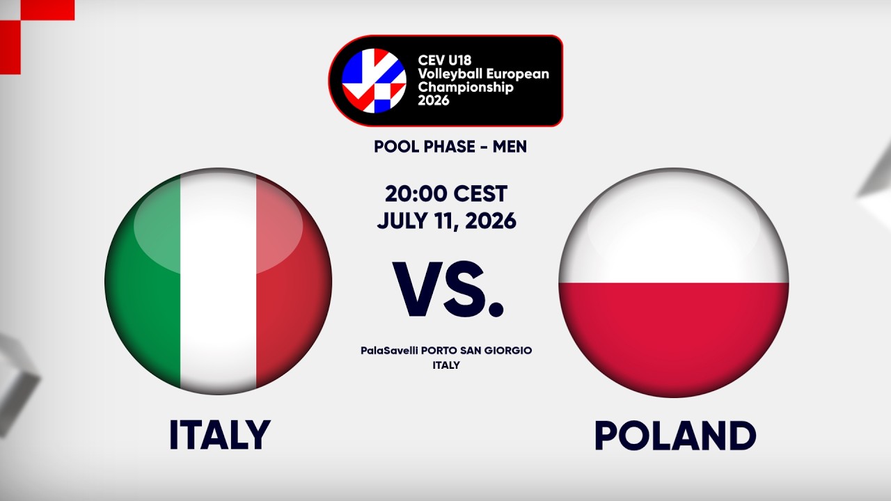 Full Match | Italy vs. Poland | CEV U18 Volleyball European Championship 2026 | Men