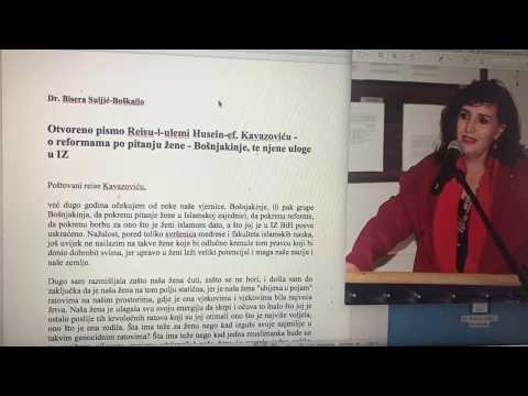 Bisera Suljic-Boskailo - Otvoreno pismo reisu Kavazovic