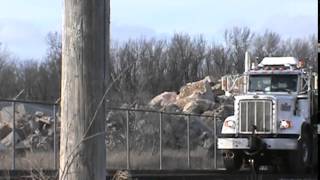 preview picture of video 'CN Brandt Rail truck New London, WI 2-22-12'