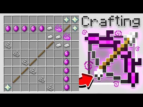 HOW TO CRAFT A $10,000 BOW! *OVERPOWERED* (Minecraft 1.13 Crafting Recipe)