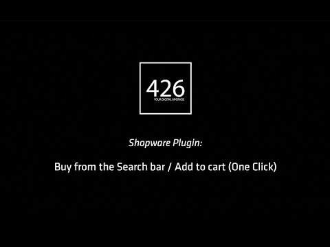 Shopware Plugin: Buy from the Search bar / Add to cart (One Click)