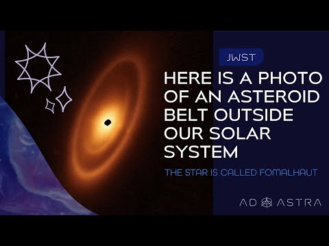 JWST photographed the first asteroid belt found outside our solar system