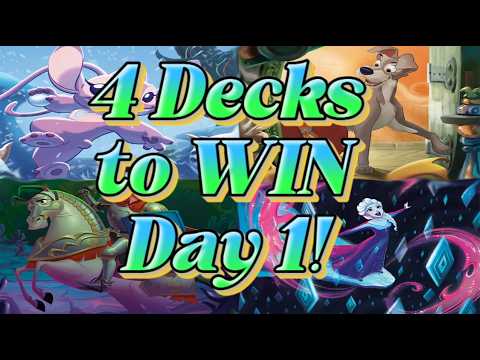 Winterspell Release ~ 4 Decks to WIN Day 1! ~ Disney Lorcana META Discussion