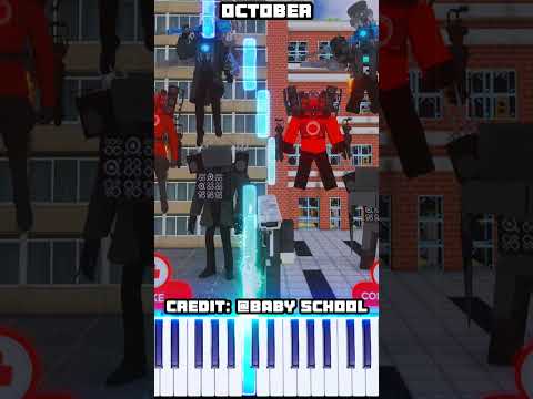 Insane October Piano Tutorial for Minecraft and Camera Titans @BabySchool!