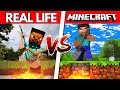 Minecraft VS Real Life DO NOT DIG STRAIGHT DOWN Minecraft In Real Life
