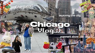 a weekend in Chicago vlog♡ shopping, popmart store , chinatown and more!