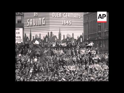 V E Day In London - NO SOUND