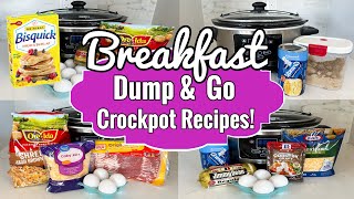 5 DUMP & GO CROCKPOT BREAKFAST IDEAS | BEST SIMPLE & TASTY SLOW COOKER RECIPES | JULIA PACHECO