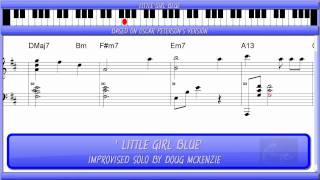 'Little Girl Blue' - based on Oscar Peterson's wonderful version - jazz piano tutorial