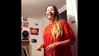 Emer and me Writing Artificial Skin in her garden shed