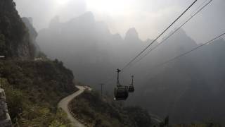 4K Timelapse China cable car