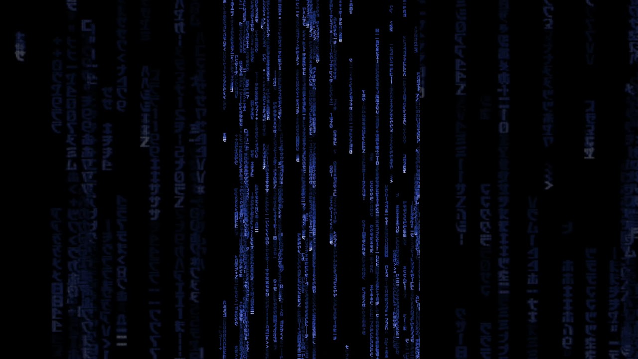 Matrix Rain Rainbow // Vertical (30min)