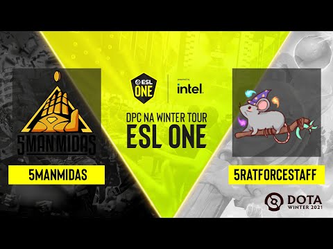 Dota2 - 5RATFORCESTAFF vs 5ManMidas - Game 2 - DPC NA Winter Tour - ESL One