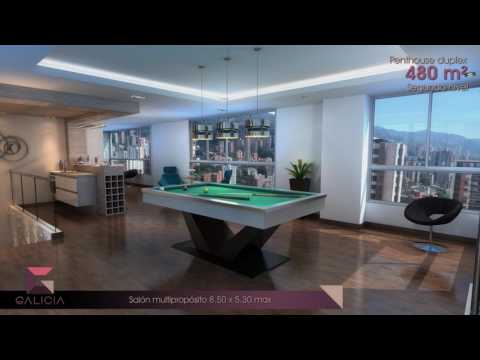 Penthouse con Piscina proyecto Galicia, Poblado MedellÃ­n - YouTube