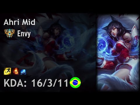 Ahri Mid vs Orianna - Envy - BR Challenger Patch 7.12
